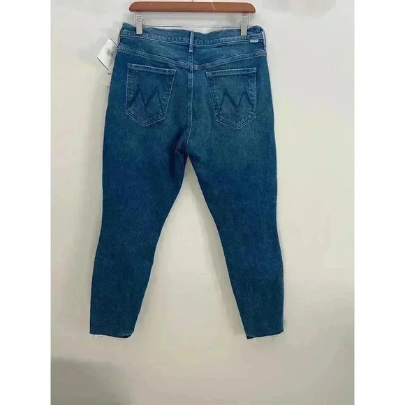 MOTHER The Stunner Ankle Fray Jeans Crate Digger Size 32 - Picture 14 of 14